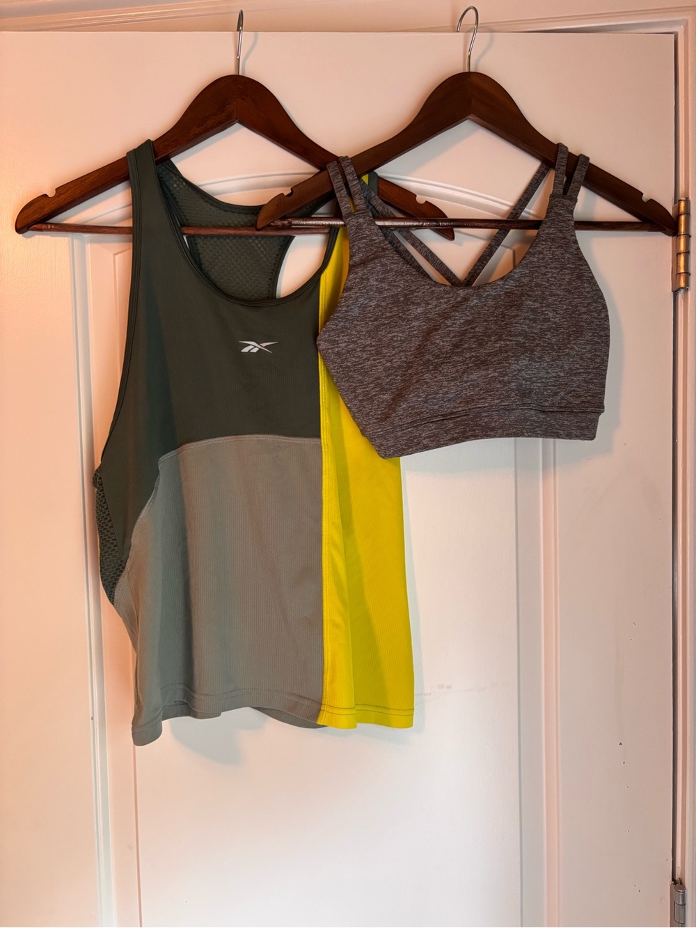 Running Set- Track Tank Jersey with ASICS Sports Bra.